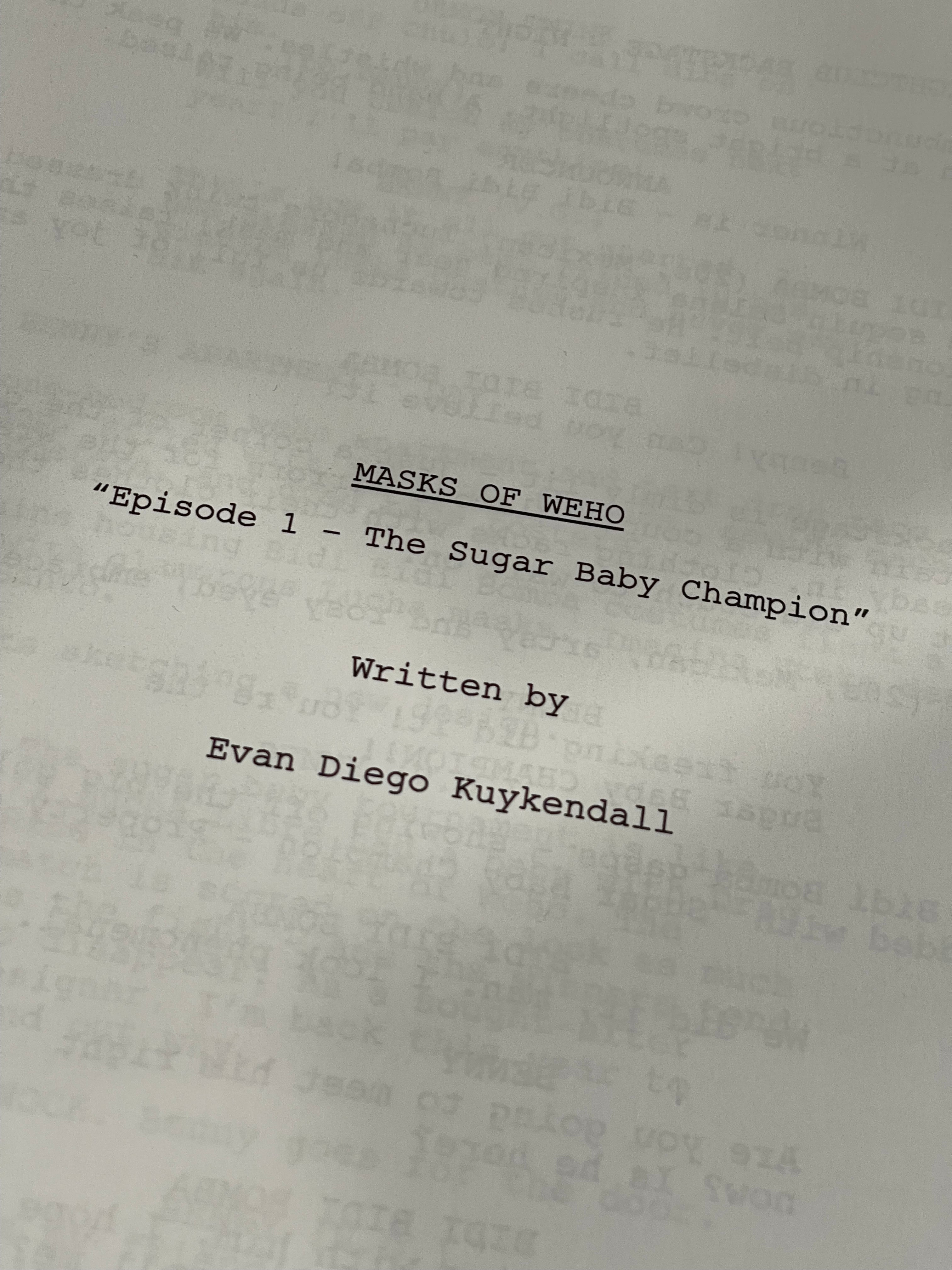 Masks of Weho — Signed Script